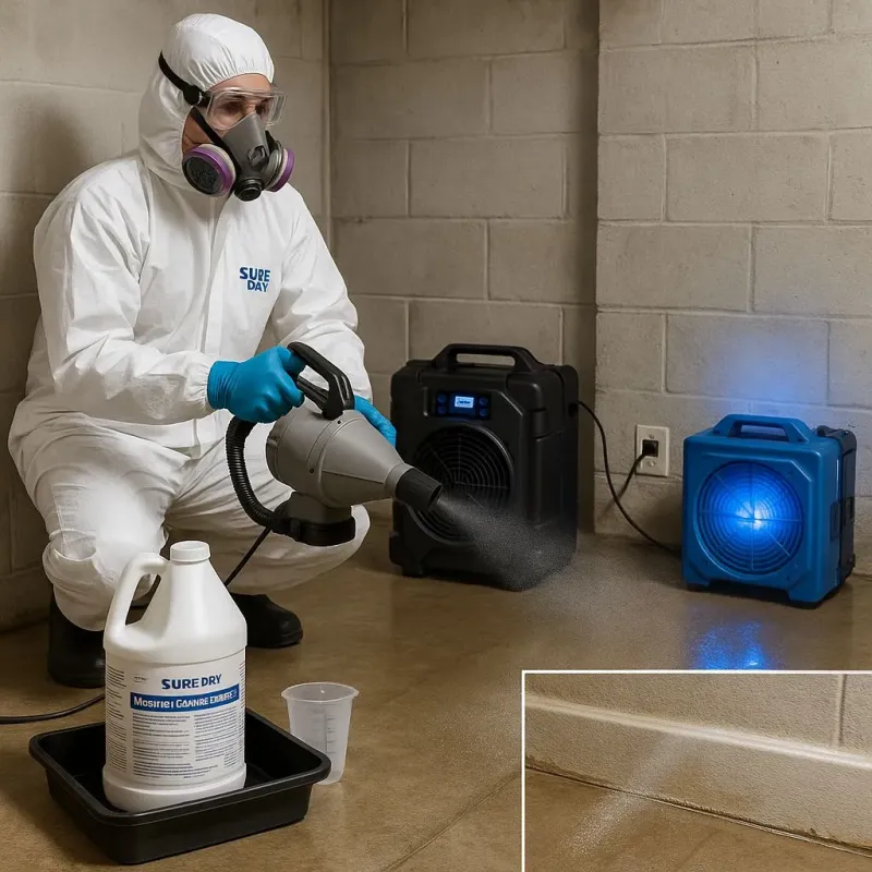 Sanitization and Odor Removal process in North Reading, MA
