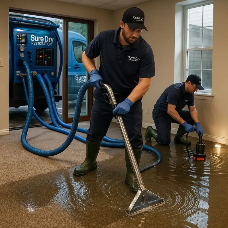 Water Extraction and Removal process in North Reading, MA